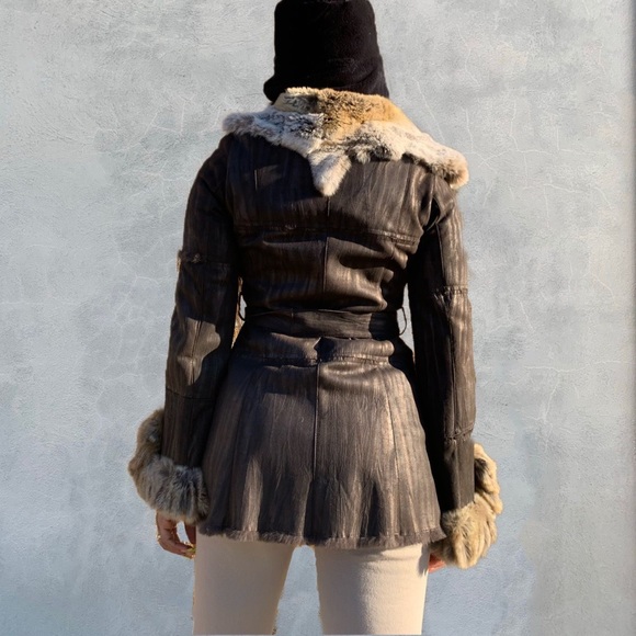 Rabbit Fur Coat - Picture 5 of 6